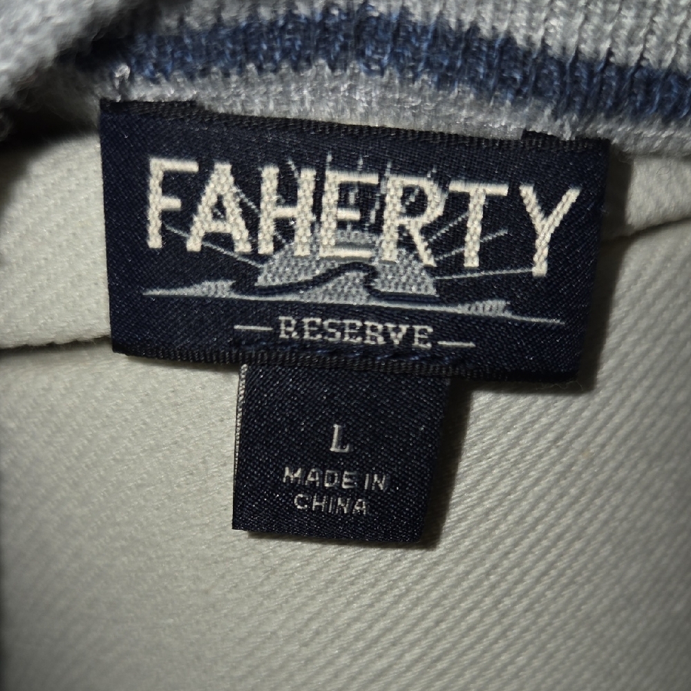 Faherty Reserve Knit in Gray - Picture 2 of 3